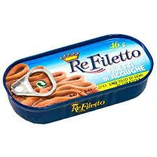 Анчоусы в подсолнечном масле "Re Filetto", 46 гр